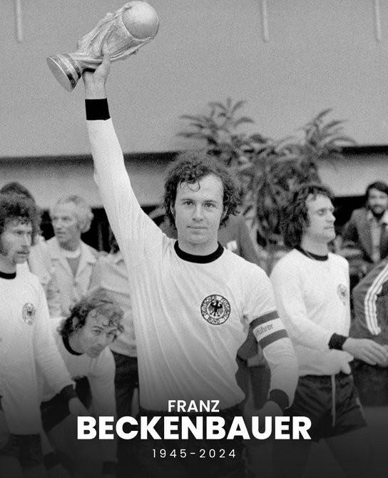 🙏德国传奇巨星贝肯鲍尔去世 享年78岁